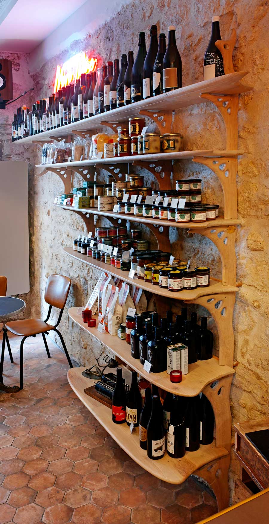 BAR À VINS ÉTAGÈRE À VICTUAILLES